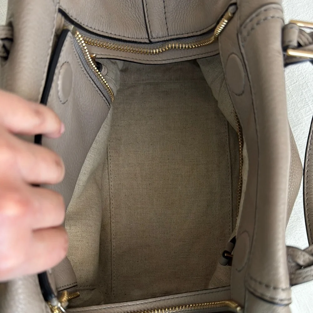 TORY BURCH Taupe Leather Handbag - Picture 7 of 7